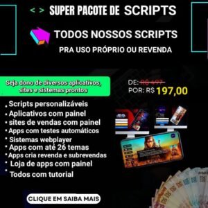 MEGA PACK – 36  Scripts de IPTV